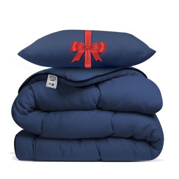 Avenue Gemak Dekbed Blauw plus Avenue Hoofdkussen 60x70cm Blauw