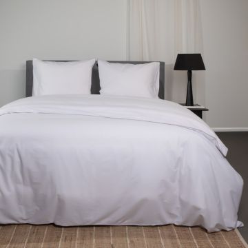Superieur katoenen dekbedset stralend Wit/Wit SU01 240x200/220cm