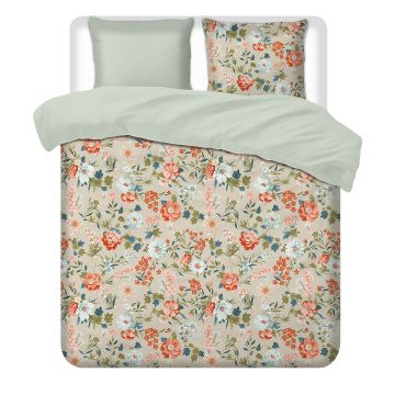 Luxueuze Terschellinger Flanellen Winter Dekbedovertrekset – Veldbloemen Vintage – Voor Ultiem Comfort en Warme Nachten 