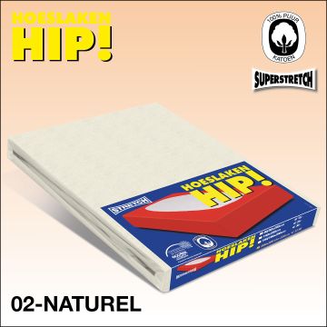 Jersey hoeslaken creme