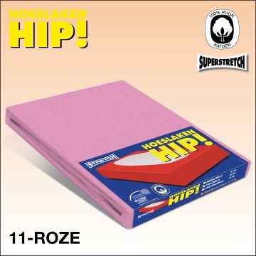Jersey hoeslaken rose