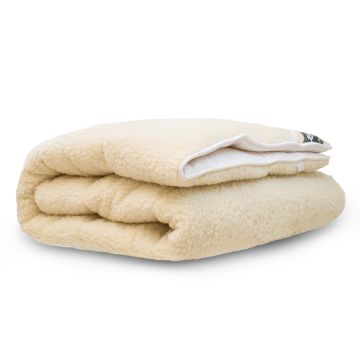 Terschellinger Wolweelde 180 x 200 cm, Woltopper, Wollen onderdeken, Slaapvacht