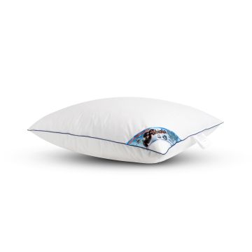 Fabiola halfdons hoofdkussen. Made in Green, duurzaam halfdons veren kussen. Lekker soepel ondersteunend donzen kussen. Down pass 