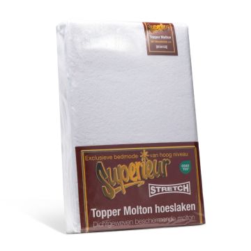 Topper molton hoeslaken, Molton top matras hoeslaken voor alle maten!