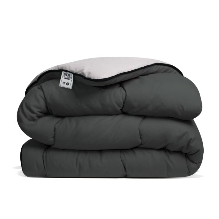 Avenue Gemak 2 in 1 dekbed. Dekbed zonder overtrek Antraciet Taupe