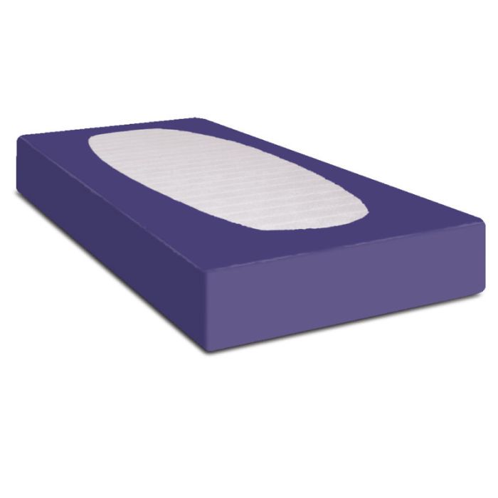 Jersey hoeslaken paars 2-persoons