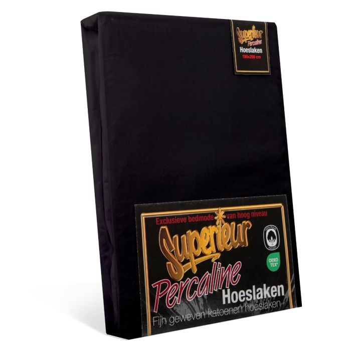 superieur - hoeslakens - verpakking - zwart