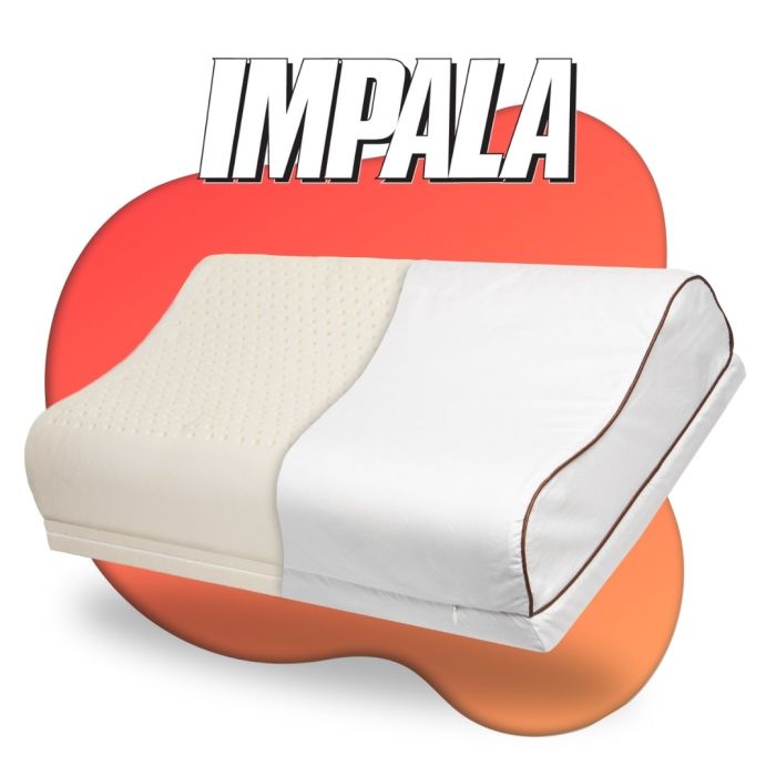 Impala latex contour hoofdkussen. Perfect hoogte voor ideale ondersteuning 