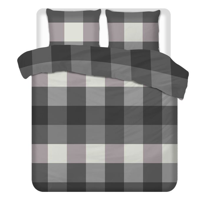 Luxueuze Terschellinger Flanellen Winter Dekbedovertrekset – Modern Blokpatroon – Voor Ultiem Comfort en Warme Nachten