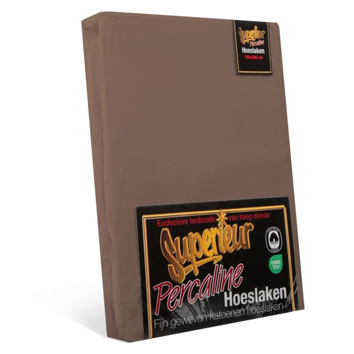 superieur - hoeslakens - verpakking - taupe