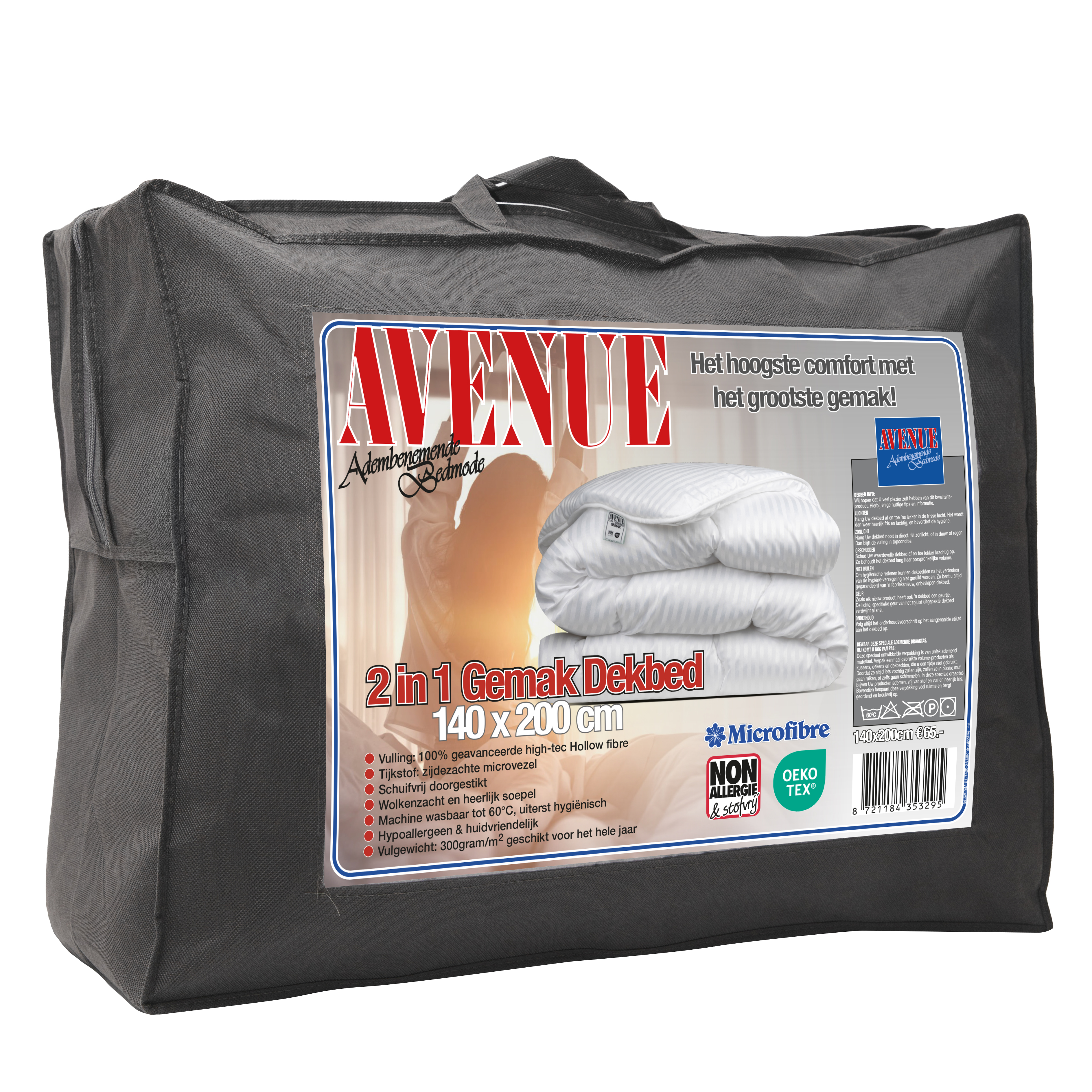 Verpakking van Avenue Gemaks 2 in 1 dekbed Wit