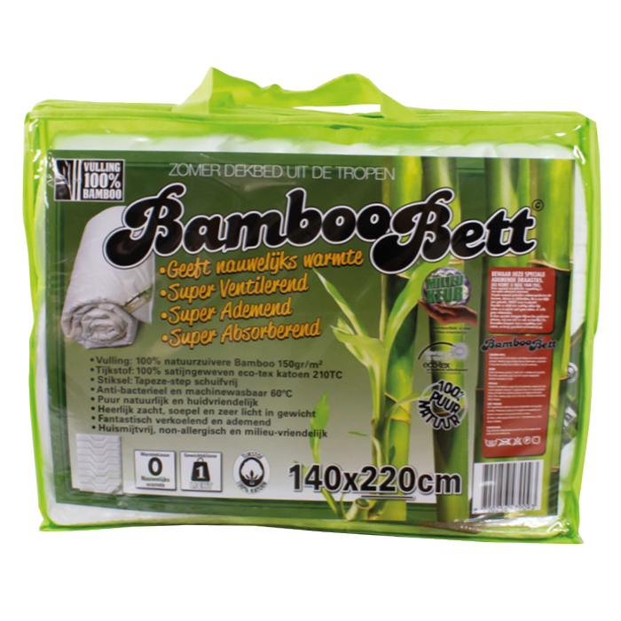 Verpakking van BambooBett bamboe Zomerdekbed