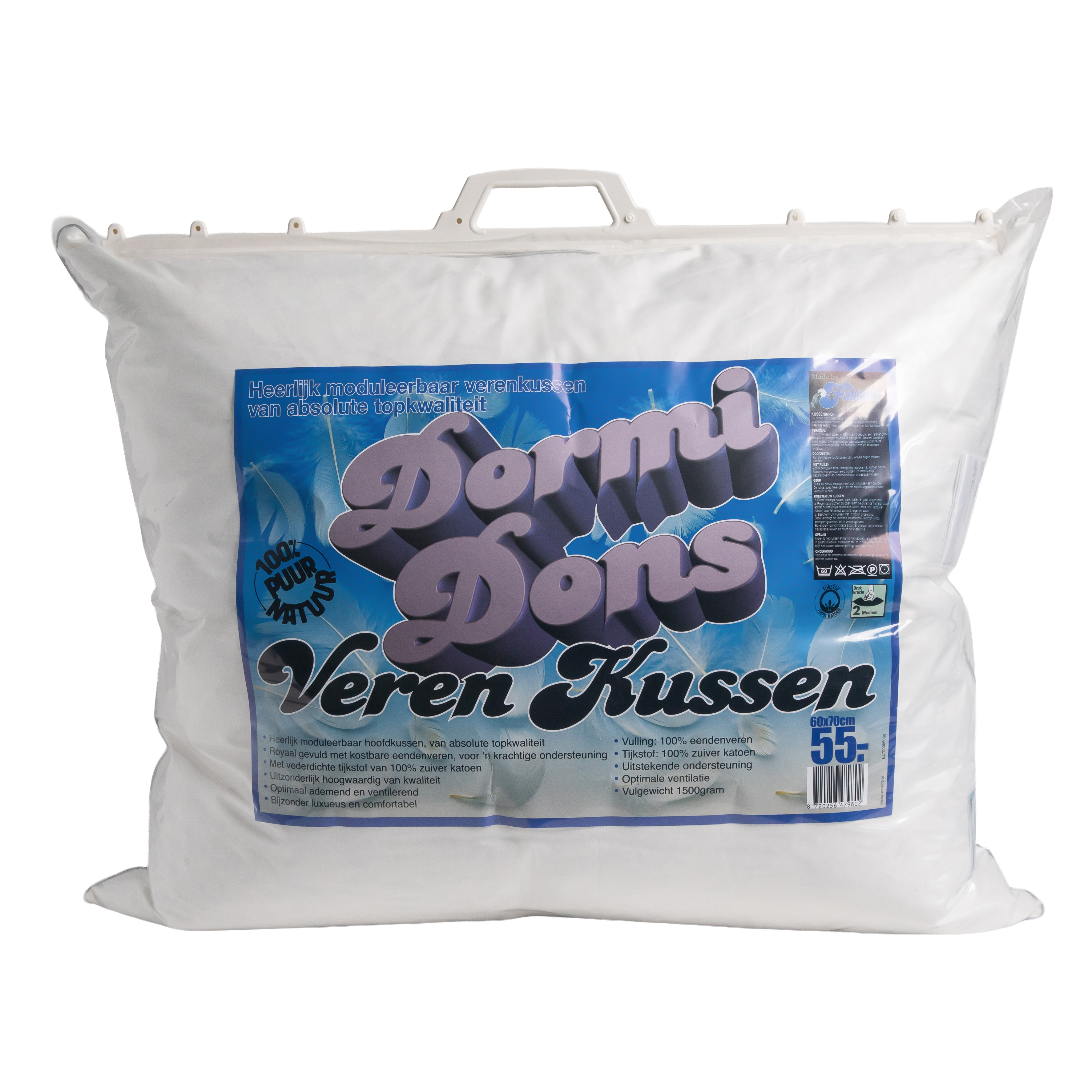 Verpakking van Dormi Dons veren hoofdkussen