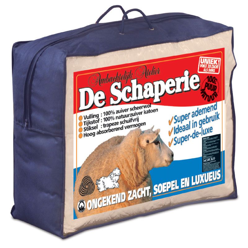 Verpakking van Schaperie wollen 4-seizoenen dekbed