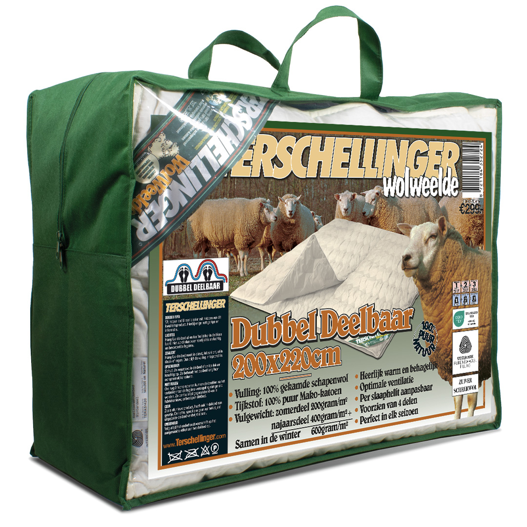 Verpakking van Terschellinger dubbel-deelbaar partnerdekbed