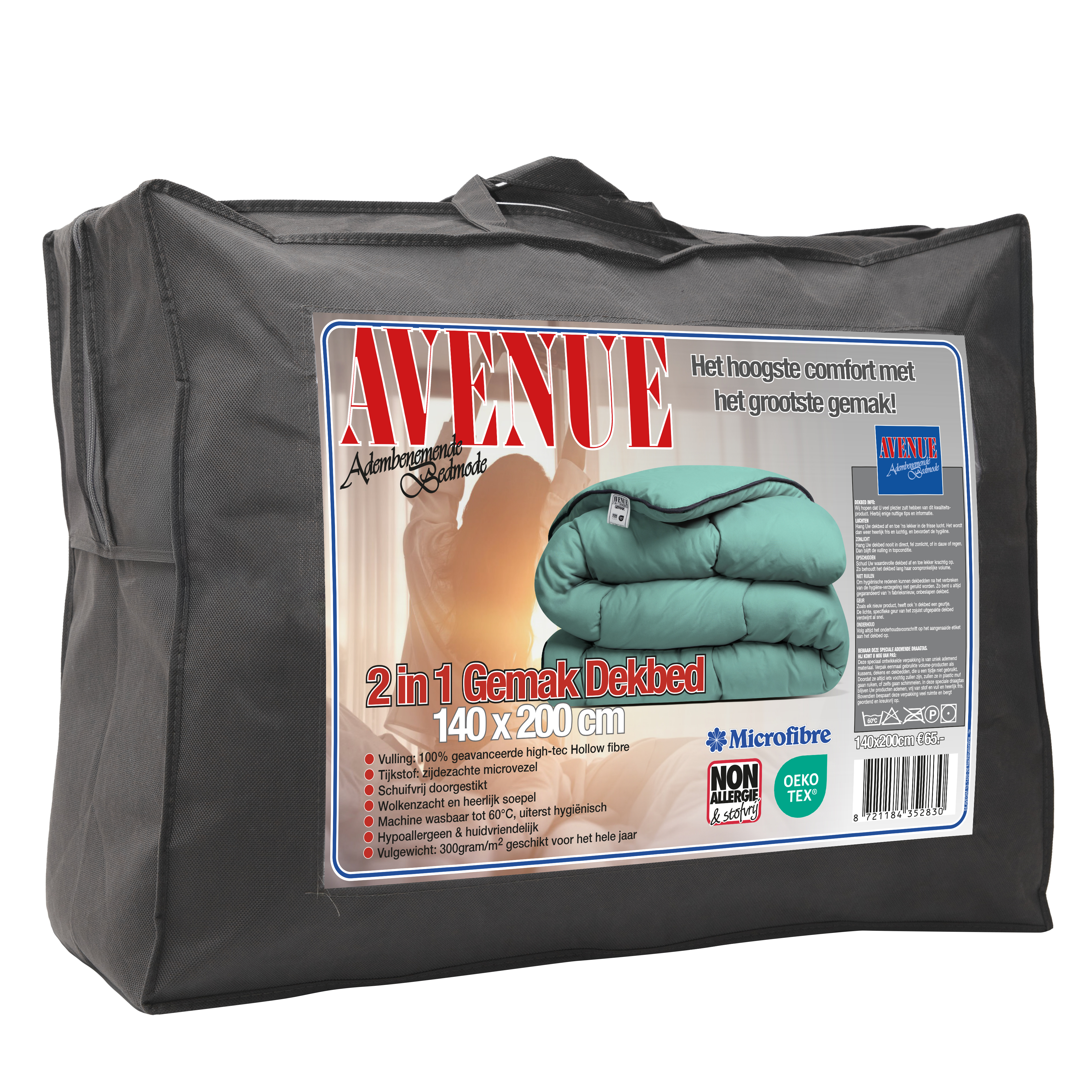 Verpakking van Avenue All year comfort dekbed Groen