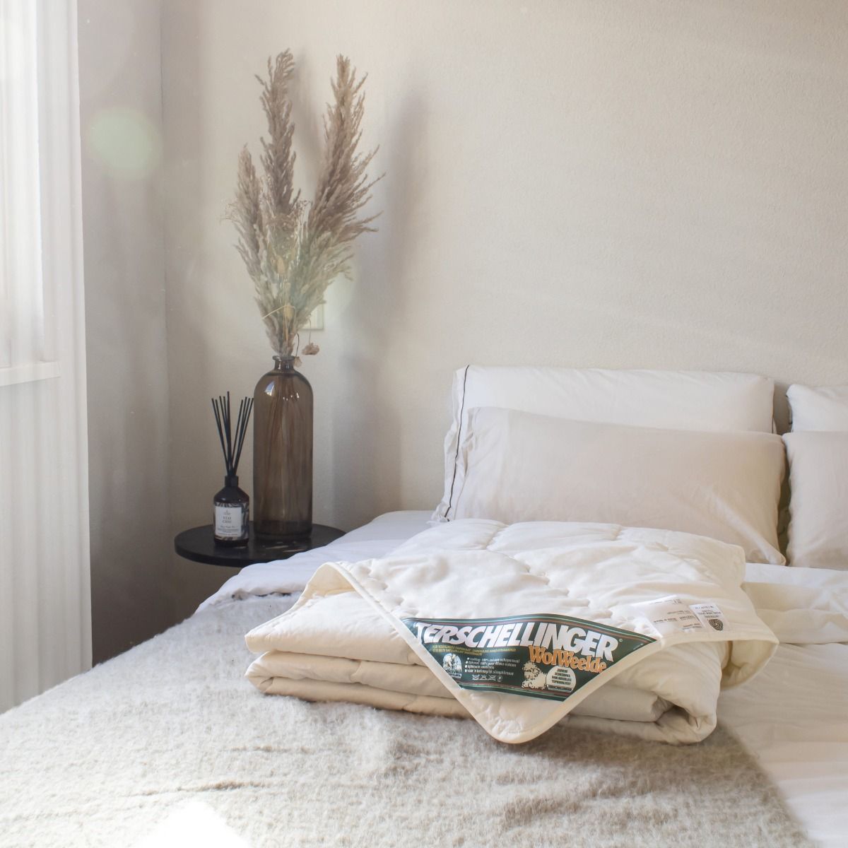 Wol onderhoud, zo blijft wollen beddengoed fris en in vorm