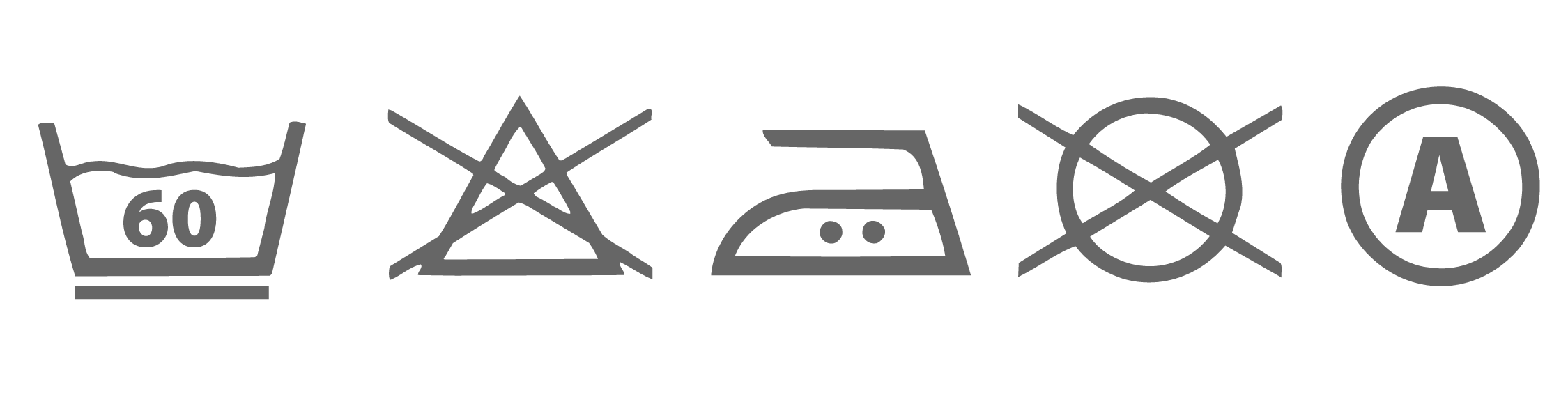 Wasvoorschrift Superieur katoenen kussenslopen-set