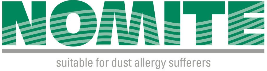 NOMITE label voor huisstofmijt geschikte donzen producten